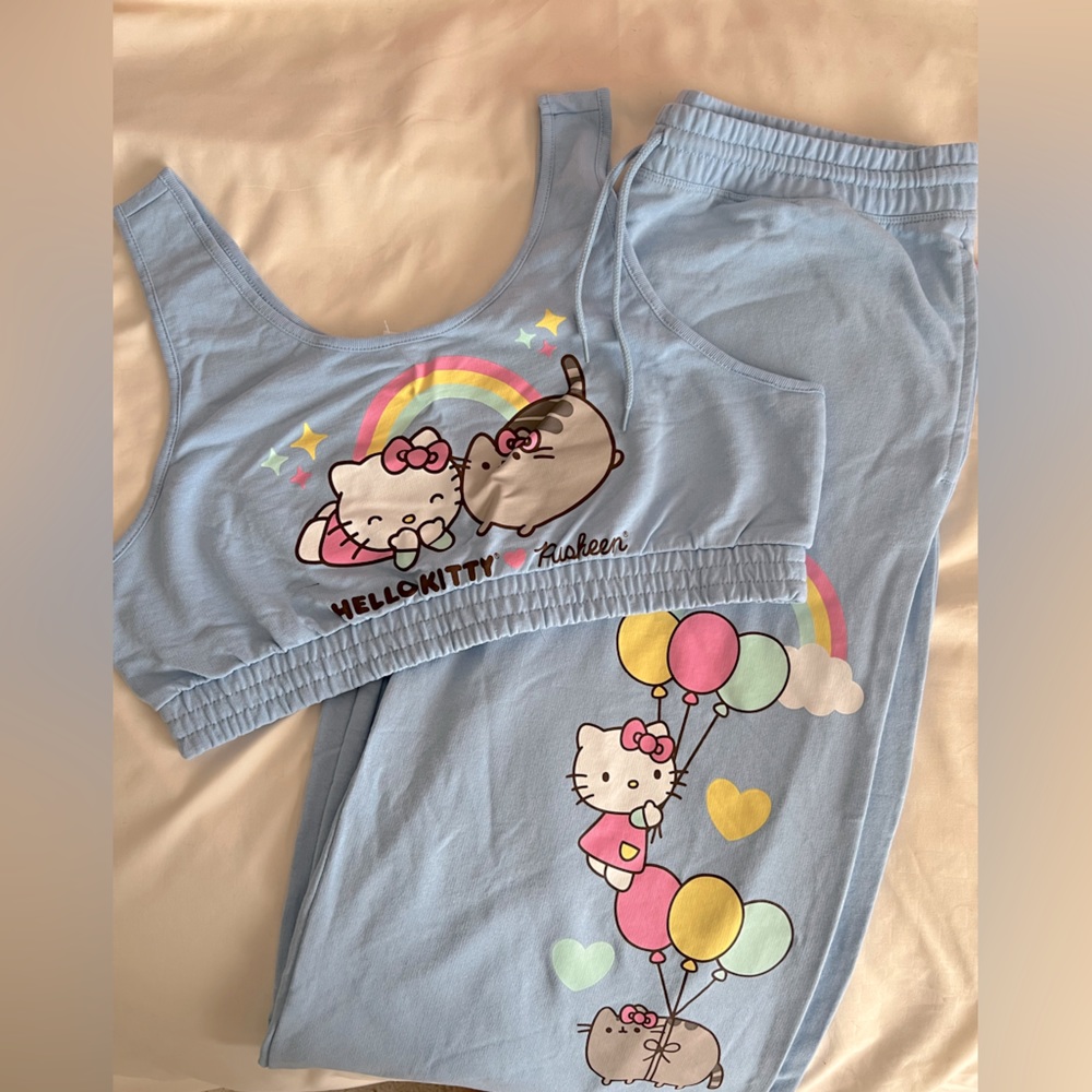 NWT Hello Kitty x Pusheen Matching Set